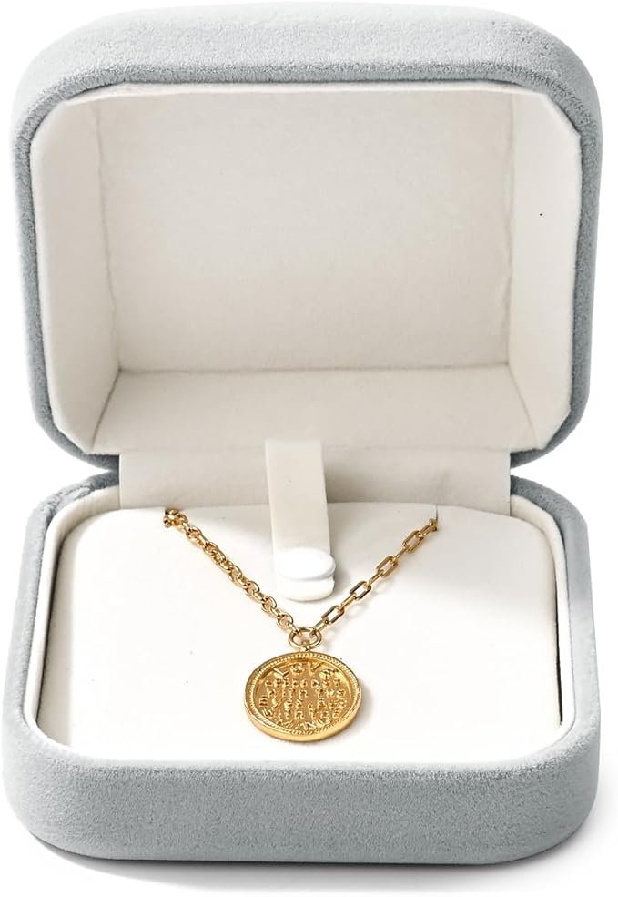 Velvet Bracelet Gift Box - Jewelry Holder With Velvet Interior for Bangles - Storage Box for Birthday, Wedding, Mother's Day, Valentine's Day (Grey)