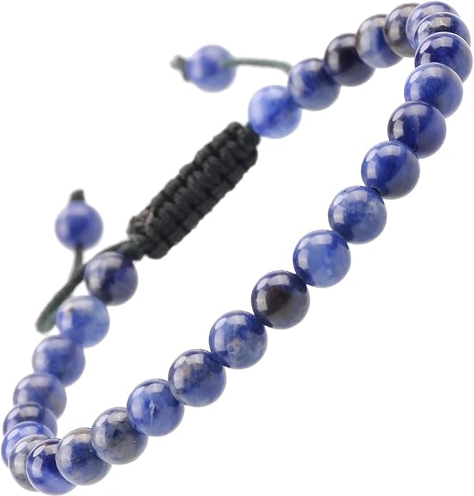 MASSIVE BEADS Natural Healing Power Gemstone Crystal Beads Unisex Adjustable Macrame Bracelets