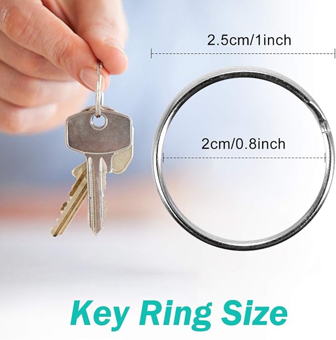 100PCS Premium Swivel Snap Hooks with Key Rings,Metal Lanyard Keychain Hooks Lobster Clasps for Key Jewelry DIY Crafts 1.5inches/38mm(50 Pcs Lanyard Snap Hooks+50 Pcs Key Rings)