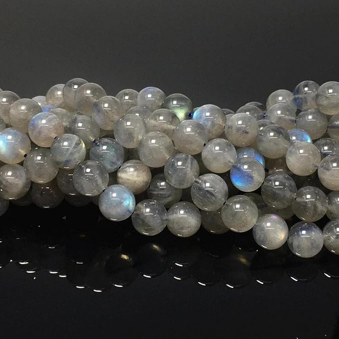 100pcs 6mm Labradorite Beads Natural Gemstone Beads Round Loose Beads for Jewelry Making