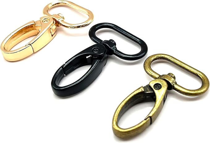 1 inch Swivel Lobster Clasps Swivel Hooks for Purse Making Buckle Handbag Craft 15pcs 1" Clip Clasps Antique Bronze