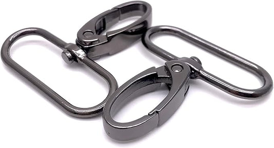 1-1/2 inch Swivel Clasps Swivel Lobster Claw Clasp 1.5 inch Swivel Clips 38mm Swivel Hooks for Purse Bag Making 10pcs Gunmetal