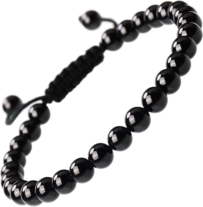 MASSIVE BEADS Natural Healing Power Gemstone Crystal Beads Unisex Adjustable Macrame Bracelets