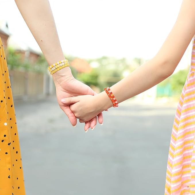 1368pcs 6mm Glass Beads for Bracelets, 34 Colors Crystal Beads for Jewelry Making, Funtopia Round Glass Beads for DIY Earrings Necklace Crafts with Spacer Beads and Charms, Solid and Gradient Colors