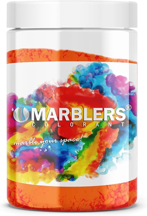 MARBLERS Fluorescent Pigment Powder [Neon Orange] 4oz (113g) | Matte Pigment | Dye | Non-Toxic | Vegan | Cruelty-Free | Nail Polish, Nail Art, Soap, Slime, Candle, Resin, Epoxy, Acrylic Paint