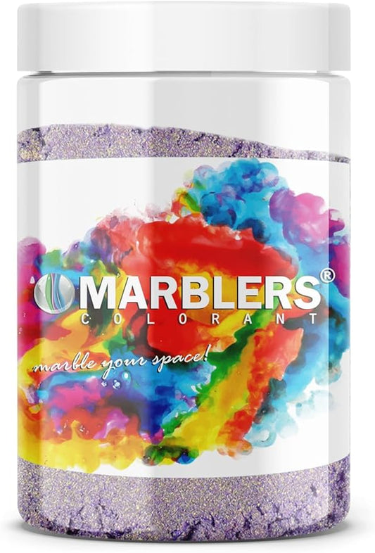 MARBLERS Purple Mica Powder [Wisteria Pearl] 4oz (113g) | Cosmetic Grade | Epoxy Resin Pigment, Dye, Non-Toxic, Vegan, Cruelty-Free | Lip Gloss, Nails, Body Butter, Bath Bomb, Candle & Soap Making