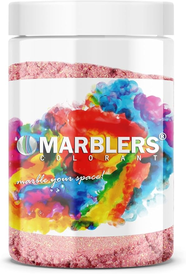 MARBLERS Pink Mica Powder [Blossom Pearl] 4oz (113g) | Cosmetic Grade | Epoxy Resin Pigment | Dye | Non-Toxic, Vegan, Cruelty-Free | Lip Gloss, Nails, Body Butter, Bath Bomb, Candle & Soap Making