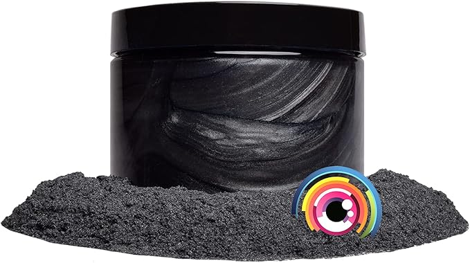 Eye Candy Pigments Premium Grey Mica Powder - Katana Grey (50gr) - for Epoxy, Resin, Soap, Paint, Woodworking, Acrylic Pouring, Bath Bombs, Fishing Lures - DIY Arts and Crafts Additive
