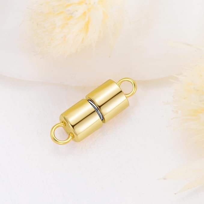 10K Real Gold Necklace Connector Extender Clasps for DIY Bracelet Jewelry Making, Lobster Clasp Extender Necklace Clasp Connector Bracelet Extension, Double Lobster Clasp 10K Gold(Style 1)