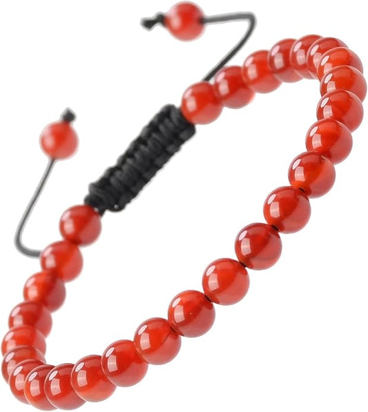 MASSIVE BEADS Natural Healing Power Gemstone Crystal Beads Unisex Adjustable Macrame Bracelets