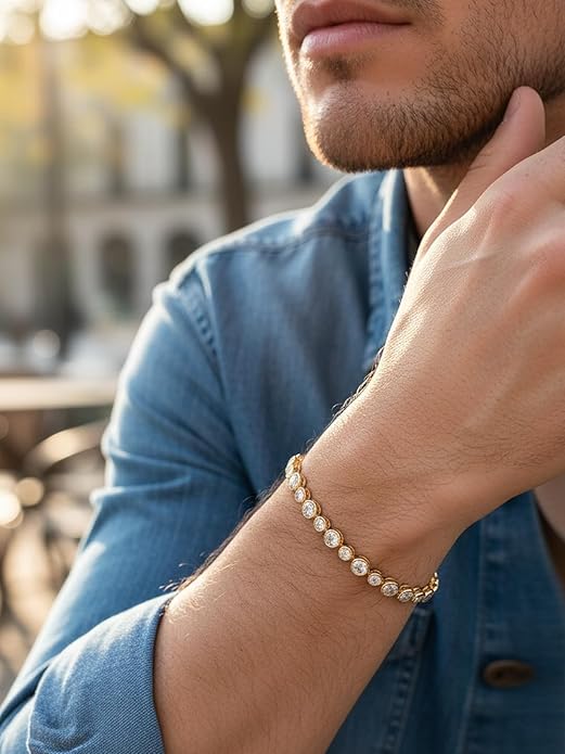 D Color VVS1 Clarity Moissanite and Genuine Sapphire/Emerald/Ruby Tennis Bracelets for Women 2.22ct-10.45ct, Solid 925 Sterling Silver, Anniversary Wedding Valentines Jewelry for Her, Length 5.9-7.5 Inch(15-19cm)