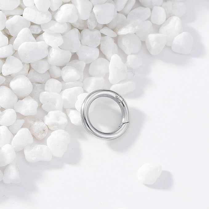 14K Gold Jewelry Clasp Necklace Extender Clasp Bracelet Extension Connector for DIY Necklace Bracelet Anklet Jewelry Making (Style 4-White)