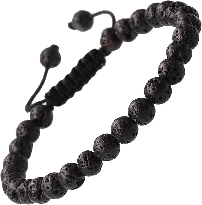 MASSIVE BEADS Natural Healing Power Gemstone Crystal Beads Unisex Adjustable Macrame Bracelets