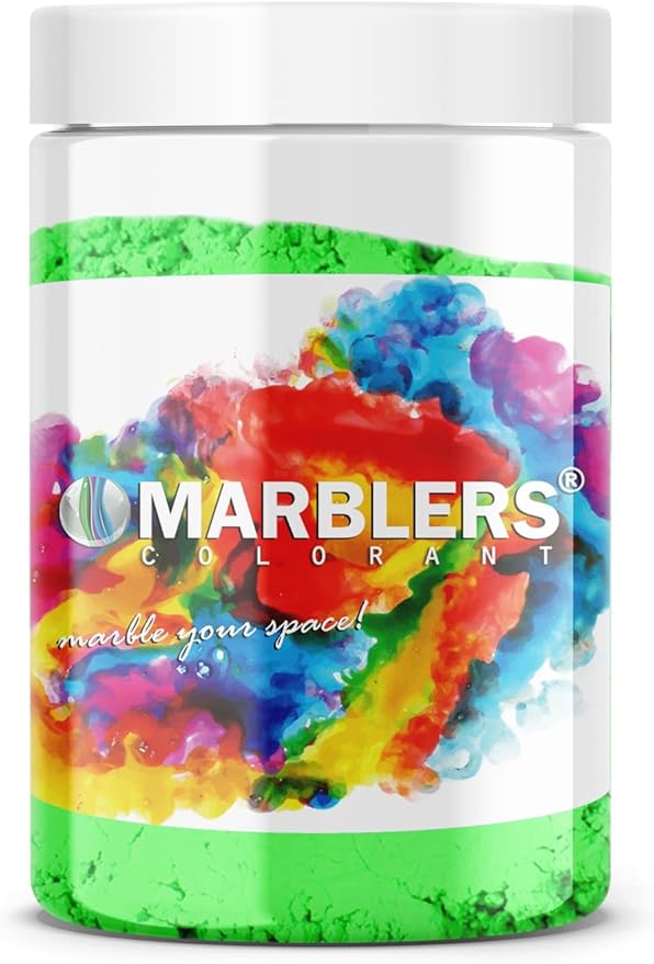 MARBLERS Fluorescent Pigment Powder [Neon Green] 4oz (113g) | Matte Pigment | Dye | Non-Toxic | Vegan | Cruelty-Free | Nail Polish, Nail Art, Soap, Slime, Candle, Resin, Epoxy, Acrylic Paint