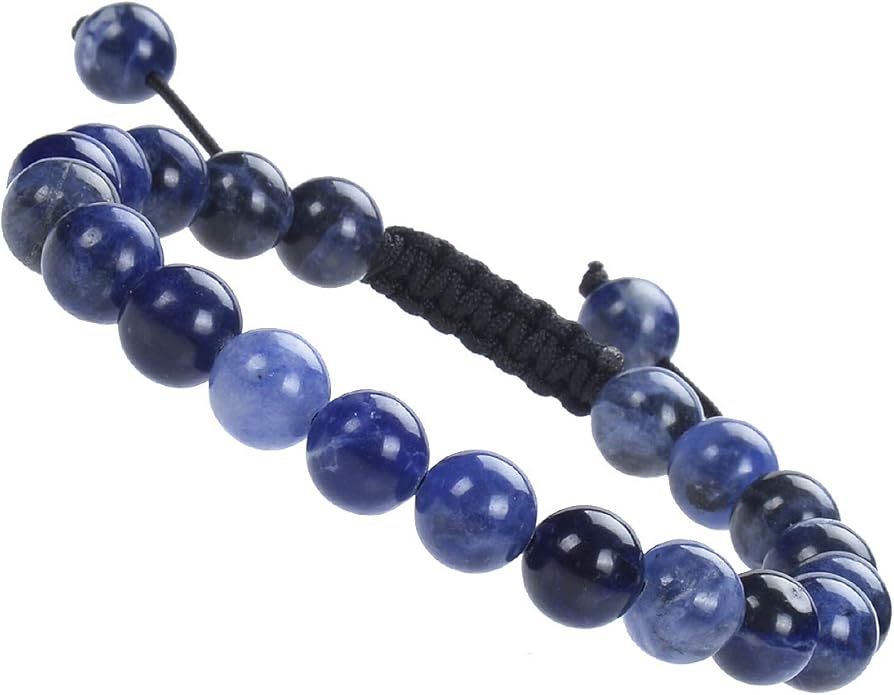 MASSIVE BEADS Natural Healing Power Gemstone Crystal Beads Unisex Adjustable Macrame Bracelets