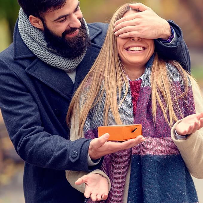 Coobbar Luxury Velvet-Lined Jewelry Gift Box 12-Pack, Compact Drawer Style Organizer for Earrings & Rings, Elegant Bracelet Display Box, Small Jewelry Storage Box, 3.5x3.5x1.26 Inches (Orange)