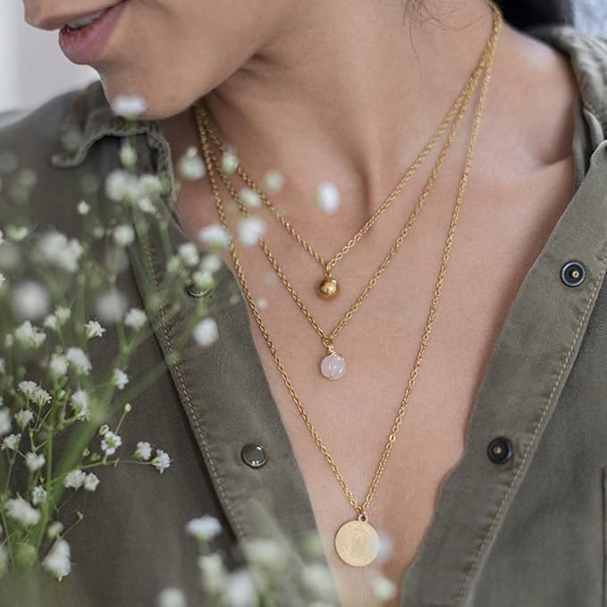 Jishi 33ft Stainless Steel Gold Plated Chain for Jewelry Making Supplies - 2mm 18K Gold Plated Non Tarnish - 33ft Roll with Lobster Clasps, Jump Rings - Gold