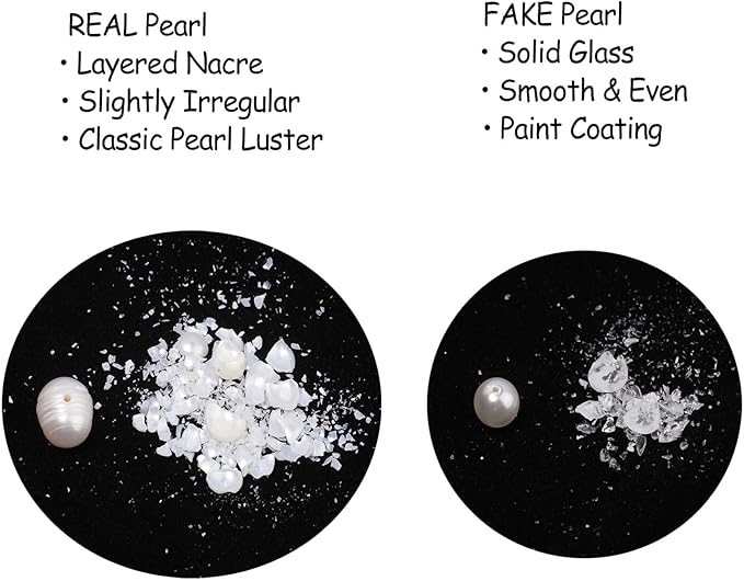 20pcs 9-10mm Round Baroque Pearl Beads, White Freshwater Pearls for Jewelry Making, Bracelets, Necklaces and DIY Craft