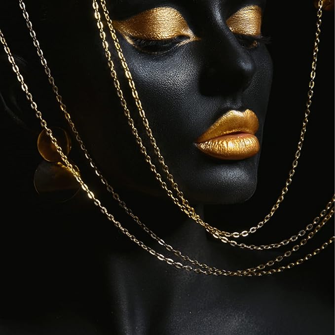 Jishi 60ft Jewelry Necklace Chains 2mm Jewelry Chain Links for Making Bracelets Earrings DIY Craft Supplies Findings, 6-Colors Gold Silver Copper Plated Metal Cable Rolo Link Chain Rolls Bulk