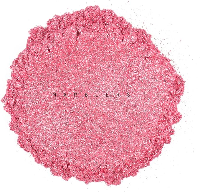 MARBLERS Pink Mica Powder [Ballerina Pink Pearl] 4oz (113g) | Cosmetic Grade | Resin Pigment | Dye | Non-Toxic, Vegan, Cruelty-Free | Lip Gloss, Nails, Body Butter, Bath Bomb, Candle & Soap Making