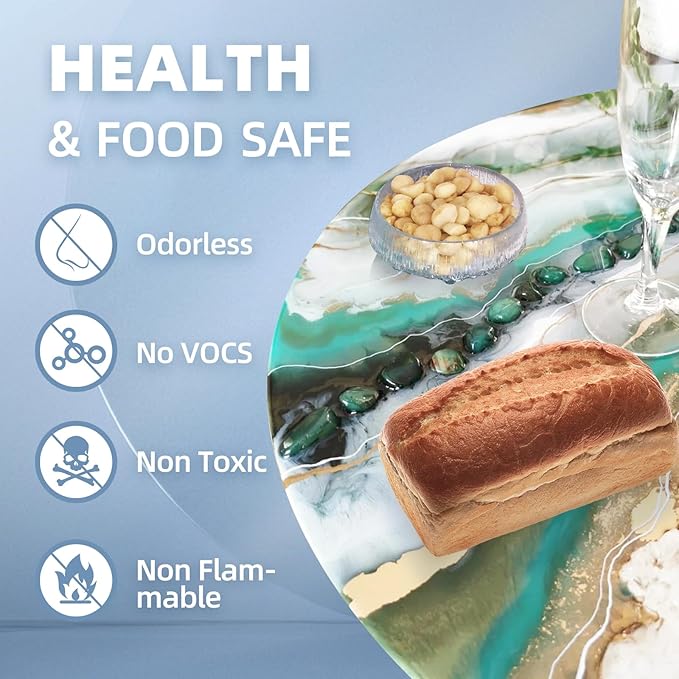 1 Gallon Crystal Clear Epoxy Resin Kit - 1:1 Mixing Ratio, Bubble Free & Anti-Yellowing - High Gloss Casting & Coating Resin for Jewelry, River Tables, Bar Top, Countertops & Wood - Heat Resistant