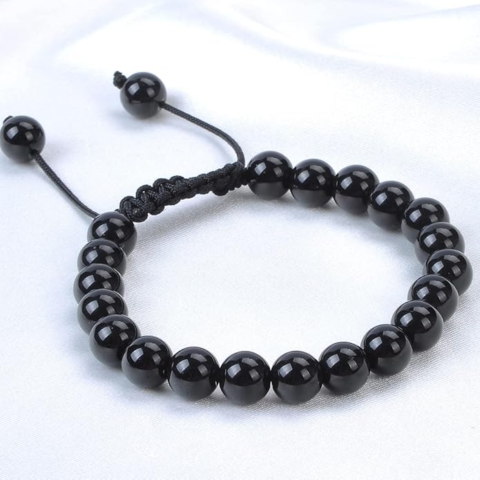 MASSIVE BEADS Natural Healing Power Gemstone Crystal Beads Unisex Adjustable Macrame Bracelets