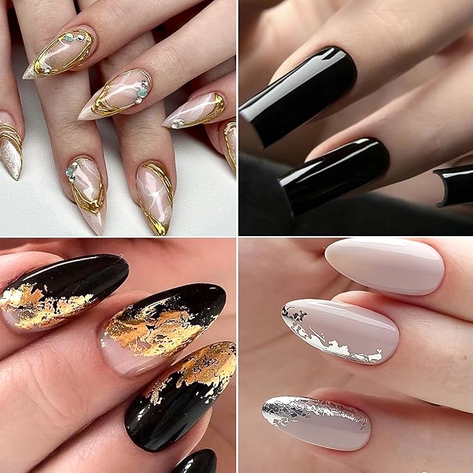 Brtavizvy 23 Color Chrome Nail Powder,10 Color Irregular Foil Flakes Glitter,Gold Flakes for Nails Decoration Art Holographic Chunky for Women Girls Manicure Supplies