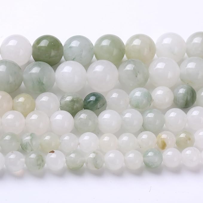 4MM 88PCS Blue and White Streamer Stone Beads for Jewelry Making DIY Craft Gemstone Beads Kit Cosmic Crystal Pebbles for Bracelets, Necklaces