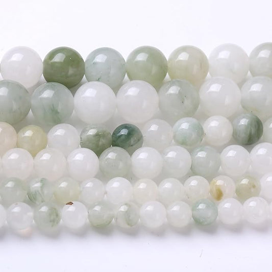 8MM 45PCS Blue and White Streamer Stone Beads for Jewelry Making DIY Craft Gemstone Beads Kit Smooth Healing Crystal for Bracelets, Necklaces