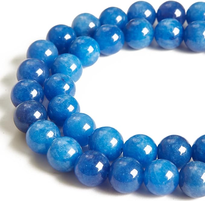 100pcs 8mm Kyanite Beads Natural Gemstone Beads Round Loose Beads for Jewelry Making