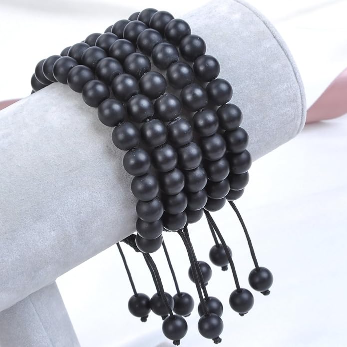 MASSIVE BEADS Natural Healing Power Gemstone Crystal Beads Unisex Adjustable Macrame Bracelets