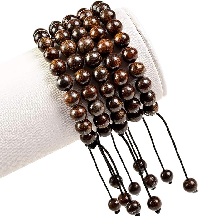 MASSIVE BEADS Natural Healing Power Gemstone Crystal Beads Unisex Adjustable Macrame Bracelets