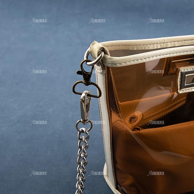 AUEAR, 20 Pack 1 Inch Trigger Snap Hooks Push Gate Swivel Lobster Claw Clasps Clips for Strap Antique Brass (Brown)