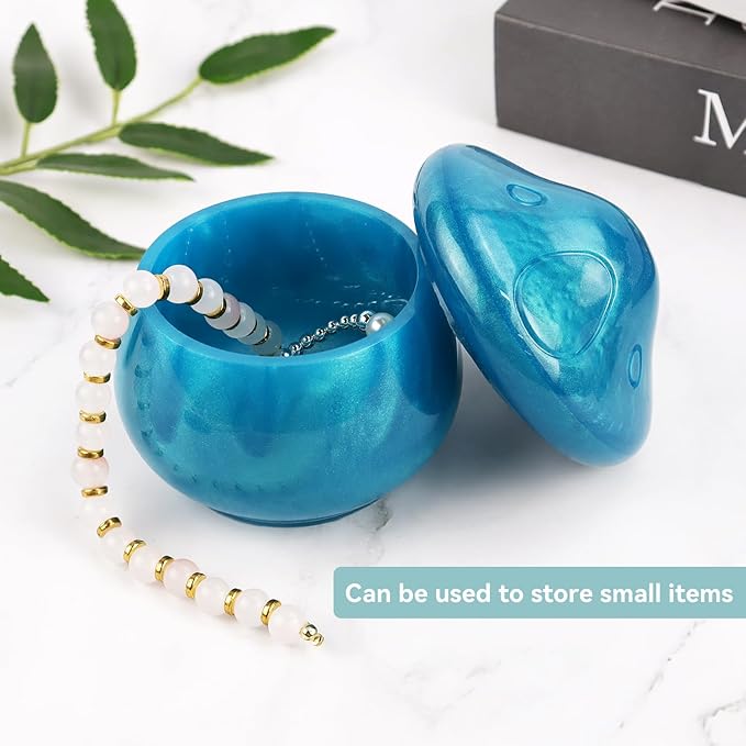 Mushroom Jars Silicone Molds with Lid Jar Resin Moulds Silicone for Epoxy Resin Casting for DIY Crafting, Candy Container, Jewelry Storage Box