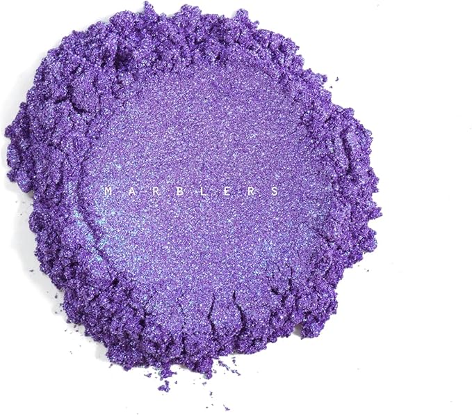 MARBLERS Purple Mica Powder [Stardust Pearl] 4oz (113g) | Cosmetic Grade | Epoxy Resin Pigment, Dye, Non-Toxic, Vegan, Cruelty-Free | Lip Gloss, Nails, Body Butter, Bath Bomb, Candle & Soap Making