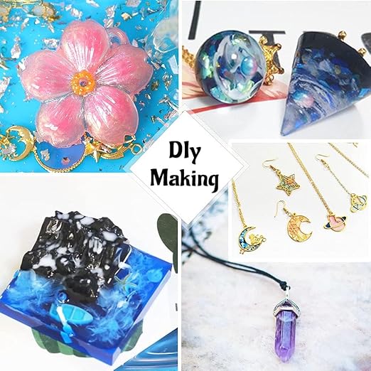 OSBANG Crystal Clear Hard UV Resin Upgraded Formula Ultraviolet Fast Curing for Jewelry Making Craft Decoration Hard Transparent Glue Solar Cure Sunlight Activated Resin Casting & Coating (200g)