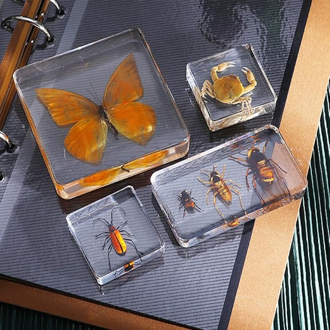 11pcs Resin Molds Cube Hexahedron Molds Crystal Square Rectangular Resin Art Display Mold 11 Sizes UV Epoxy Resin Silicone Molds Home Office Décor