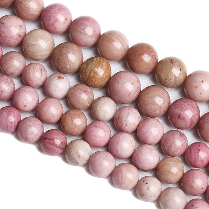 12MM 30PCS Natural Stone Red Rhodochrosite Gemstone Crystal Beads for Jewelry Making DIY Bracelet Necklace Semi Precious Beads