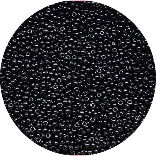 THUTEP 8000 pcs 3mm Seed Beads, Tiny Craft Beads for Bracelet Making, Bracelet Kits for DIY Jewelry Craft (Black)