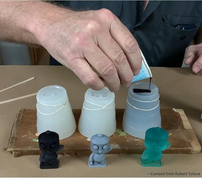 Siraya Tech Defiant 25 Platinum Silicone Mold Making DIY Kit, Food Safe, 25A Hardness, Ideal for 3D Printer UV Resin, Easy to Stop Curing Inhibition, No Coating, for Casting Epoxy Resin (35.3 Oz)