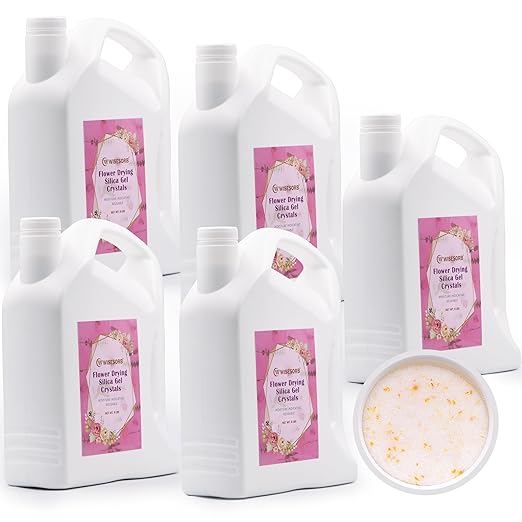 (NET 30 LBS) Silica Gel for Flower Drying, Silica Gel Flower Drying Crystals, Reusable Flower Drying Silica for Wedding Bouquet Preservation