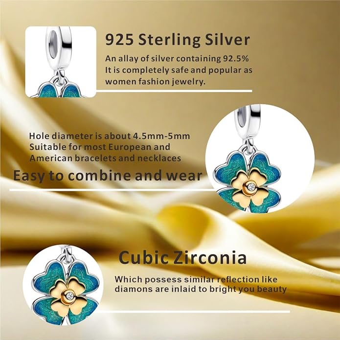Fashion Charms Compatible for Bracelets,S925 Sterling Silver Charms,For Women Jewelry Present