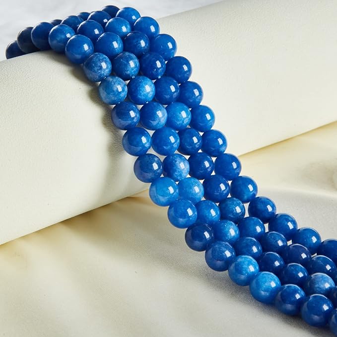 100pcs 8mm Kyanite Beads Natural Gemstone Beads Round Loose Beads for Jewelry Making
