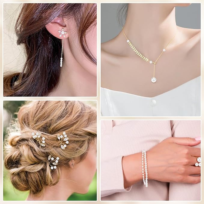 Suream 2600PCS Vase Filler Pearls, 8mm/0.31in No Hole Faux Plastic Pearls for Crafts, Decorative Bulk Filler Beads for Home Centerpiece, Makeup Brush Holder, Wedding Candles, Table Scatter