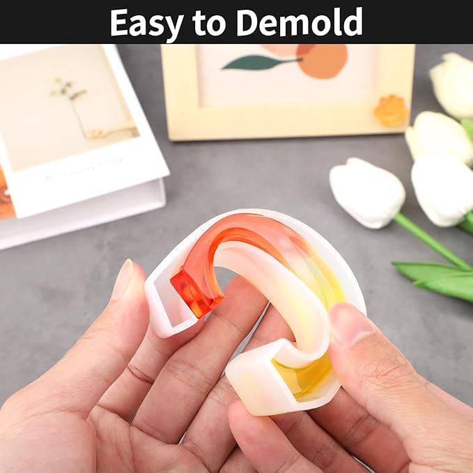 Gartful Resin Letter Molds, C Capital Alphabet Epoxy Resin Mold, Thick 3D Silicone Letter Molds for Making Letters, Word Sign Art, DIY Crafts, Making Candle, Party, Home Decor