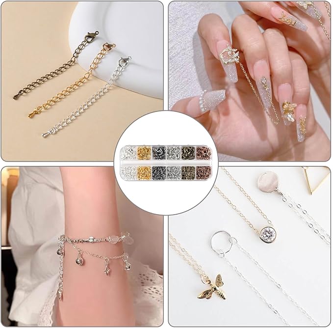 960Pcs Lobster Claw Clasps and Open Jump Rings Set,Lobster Clasps for Jewelry Making, Keychains,Bracelet and for DIY Bracelet Necklace Jewelry Making