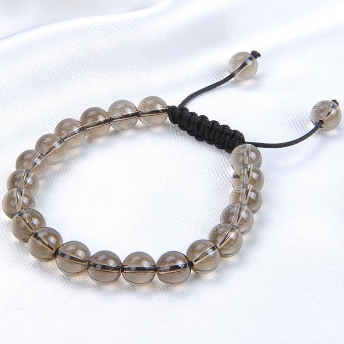 MASSIVE BEADS Natural Healing Power Gemstone Crystal Beads Unisex Adjustable Macrame Bracelets