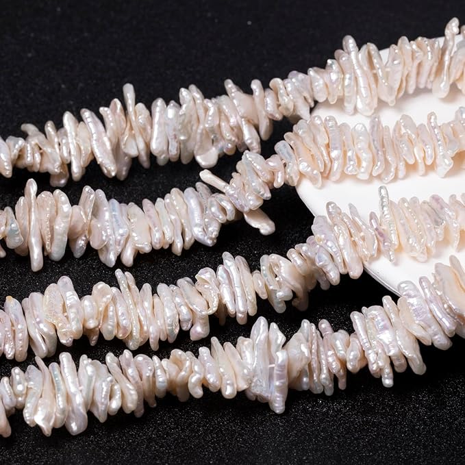 20pcs 4-20mm Irregular Baroque Pearl Beads, Mixed Size Freshwater Pearls for Jewelry Making, Bracelets and Crafts