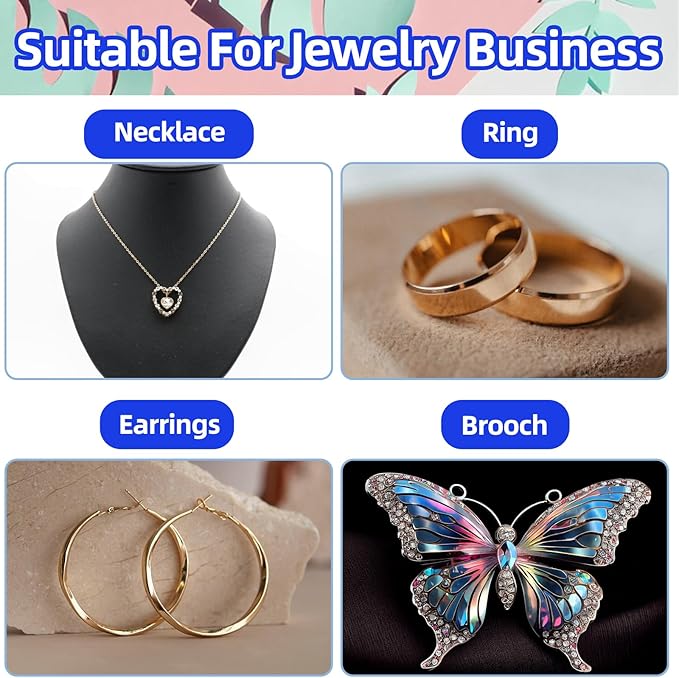 Glarks 12Pcs 3.5x3.5x1 Inch Beige Cardboard Paper Jewelry Gift Boxes with Scissors and Ribbon Set, Bracelets Bangle Necklace Earring Gift Case for Birthday Wedding Jewelry Storage Packaging Display