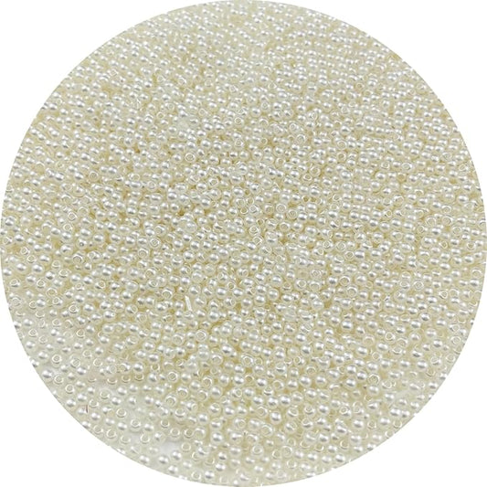 5000pcs 3mm Pearl Beads Ivory Round Pearls Acrylic Beads for Jewelry Making DIY Craft Bracelets Necklaces Earrings Vase Fillers Home Wedding Decoration